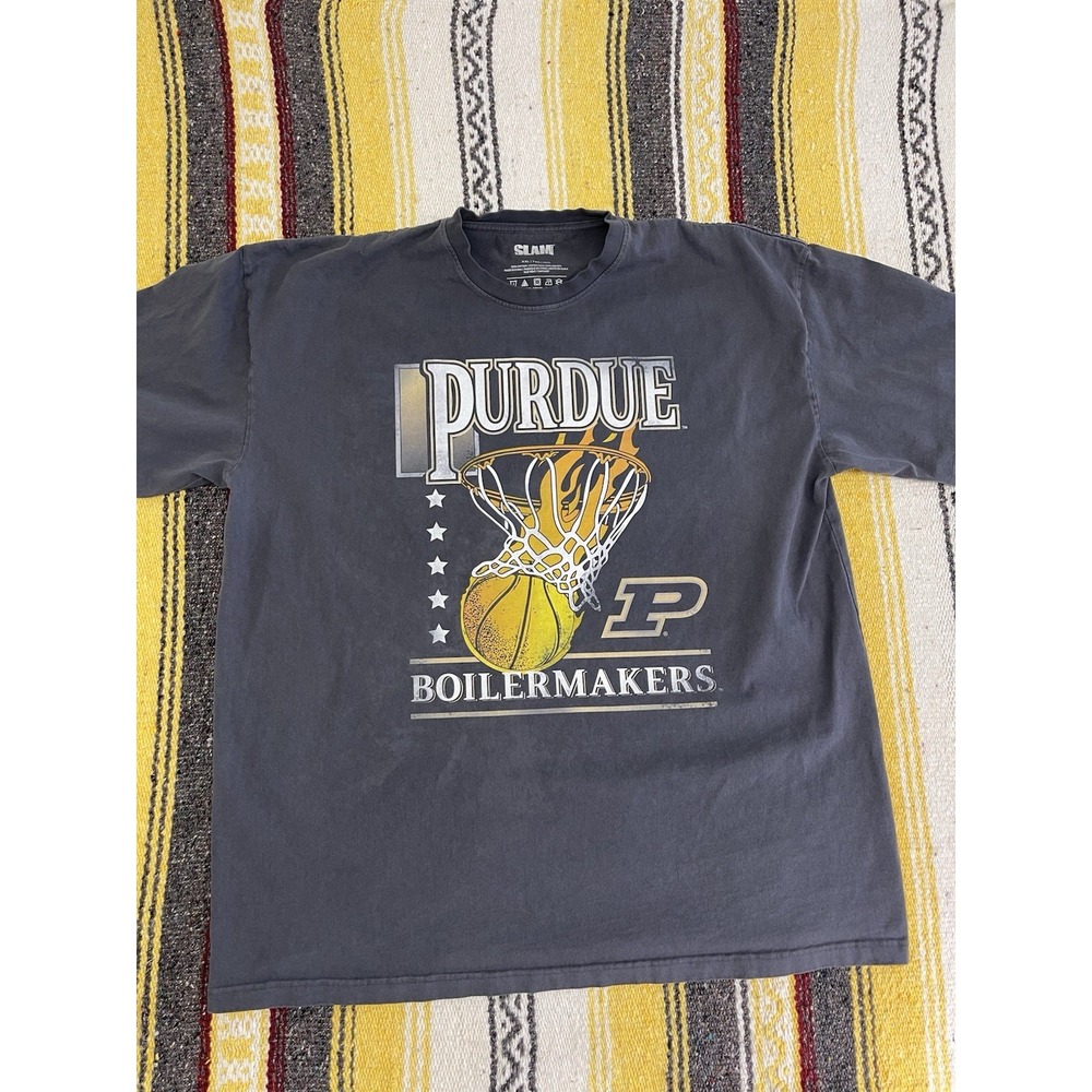 SLAM Magazine Retro Graphic Purdue University Basketball T Shirt XXL